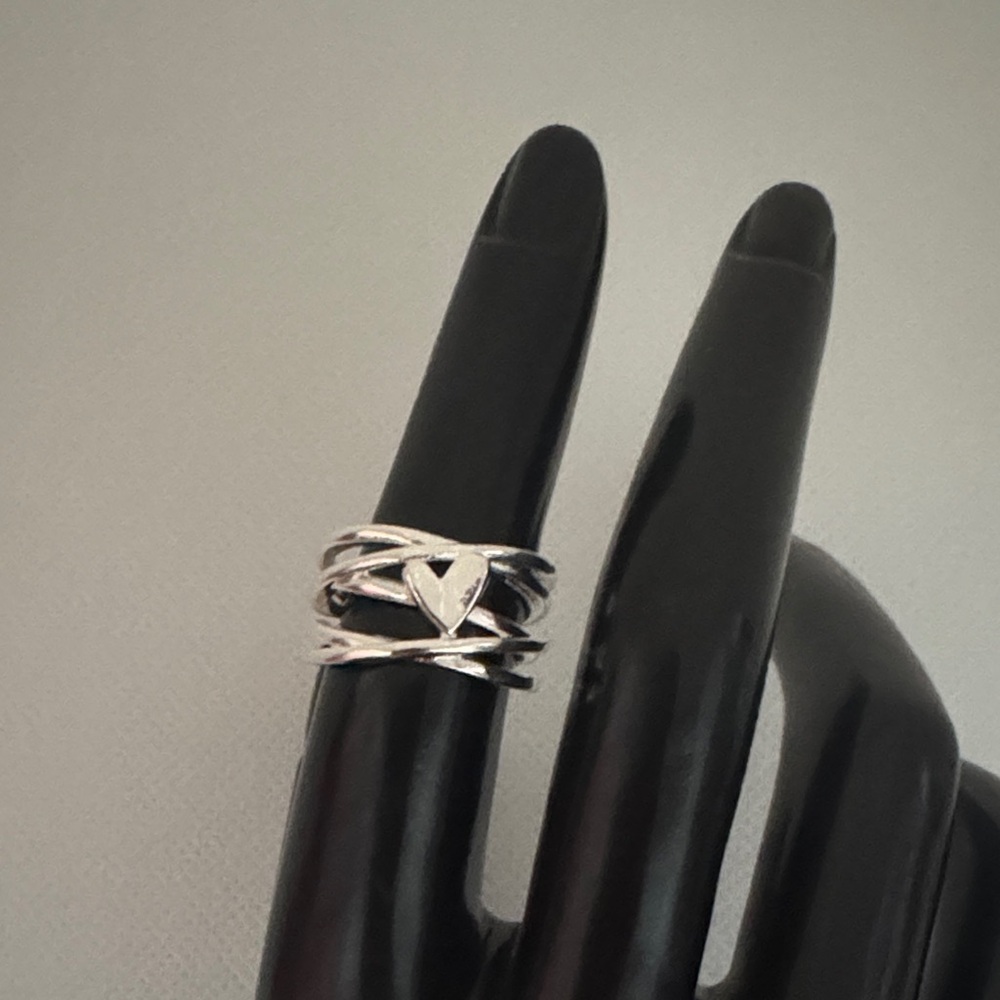 Silver Plated Heart Ring